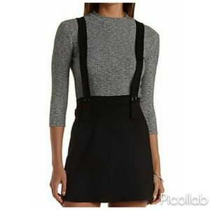 Suspenders Mini Skirt
